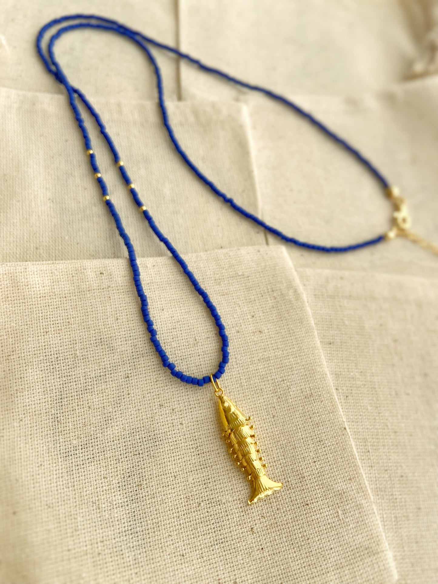 3D Movable Long Matte Bead Necklace