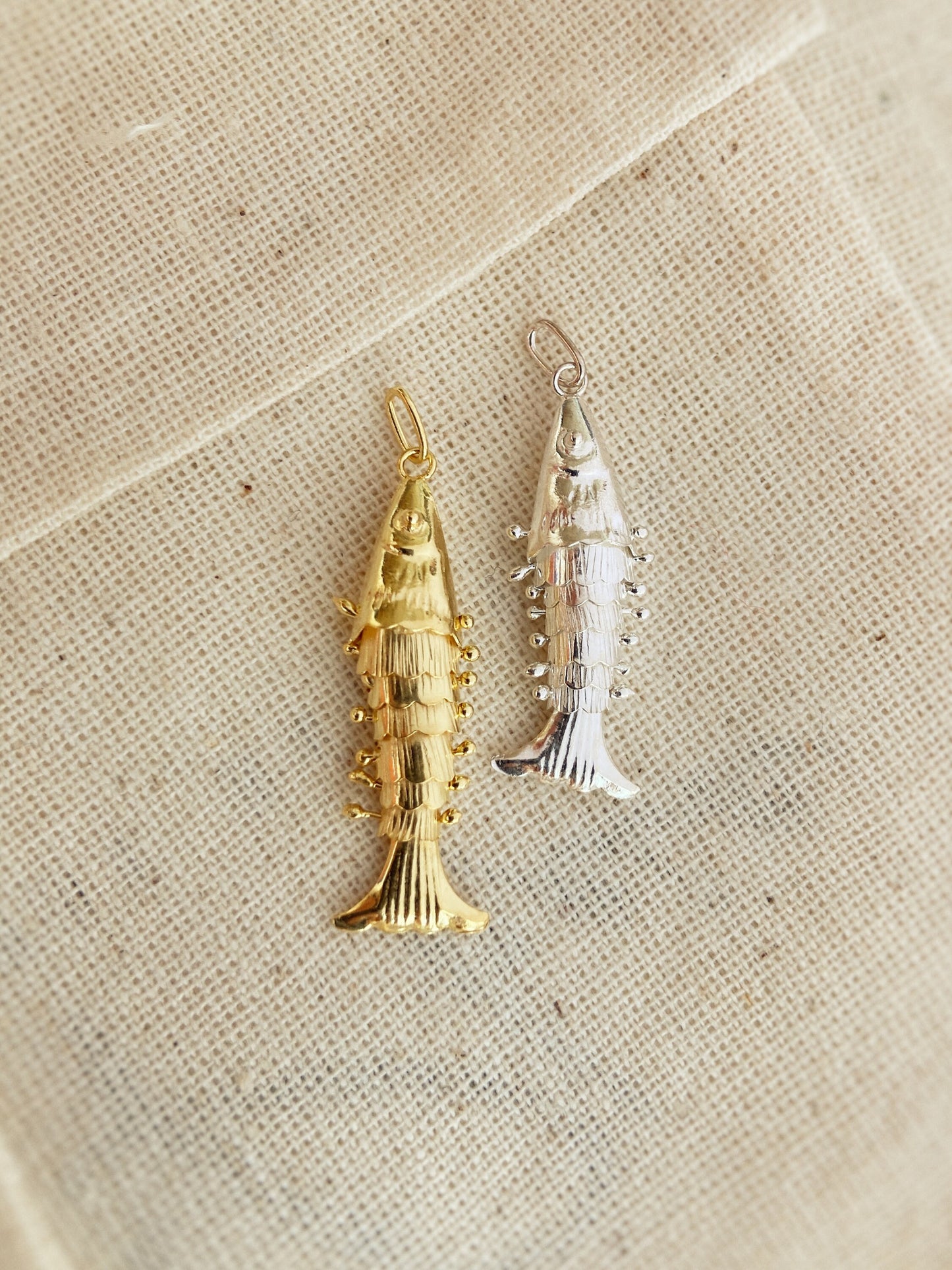 3D Movable Fish Pendant