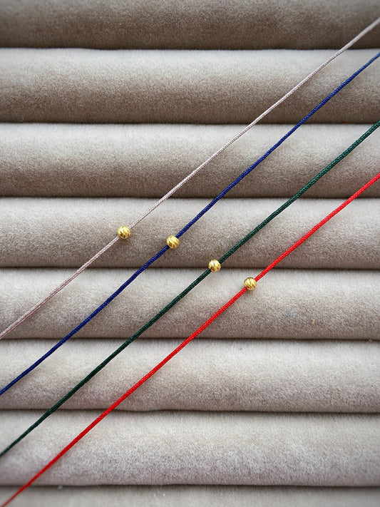 Dorica Minimal Red String Bracelet