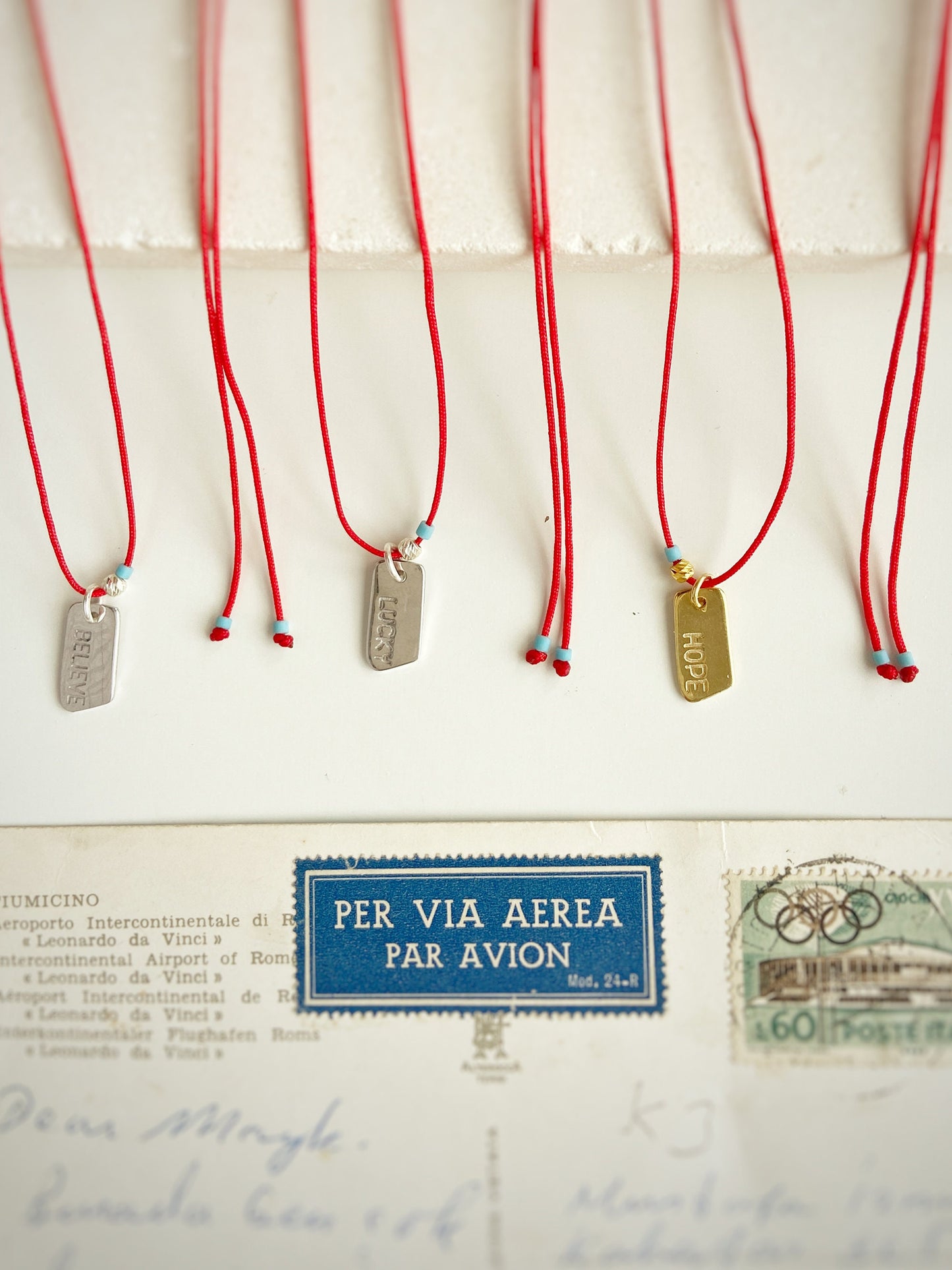 Red String Believe Necklace