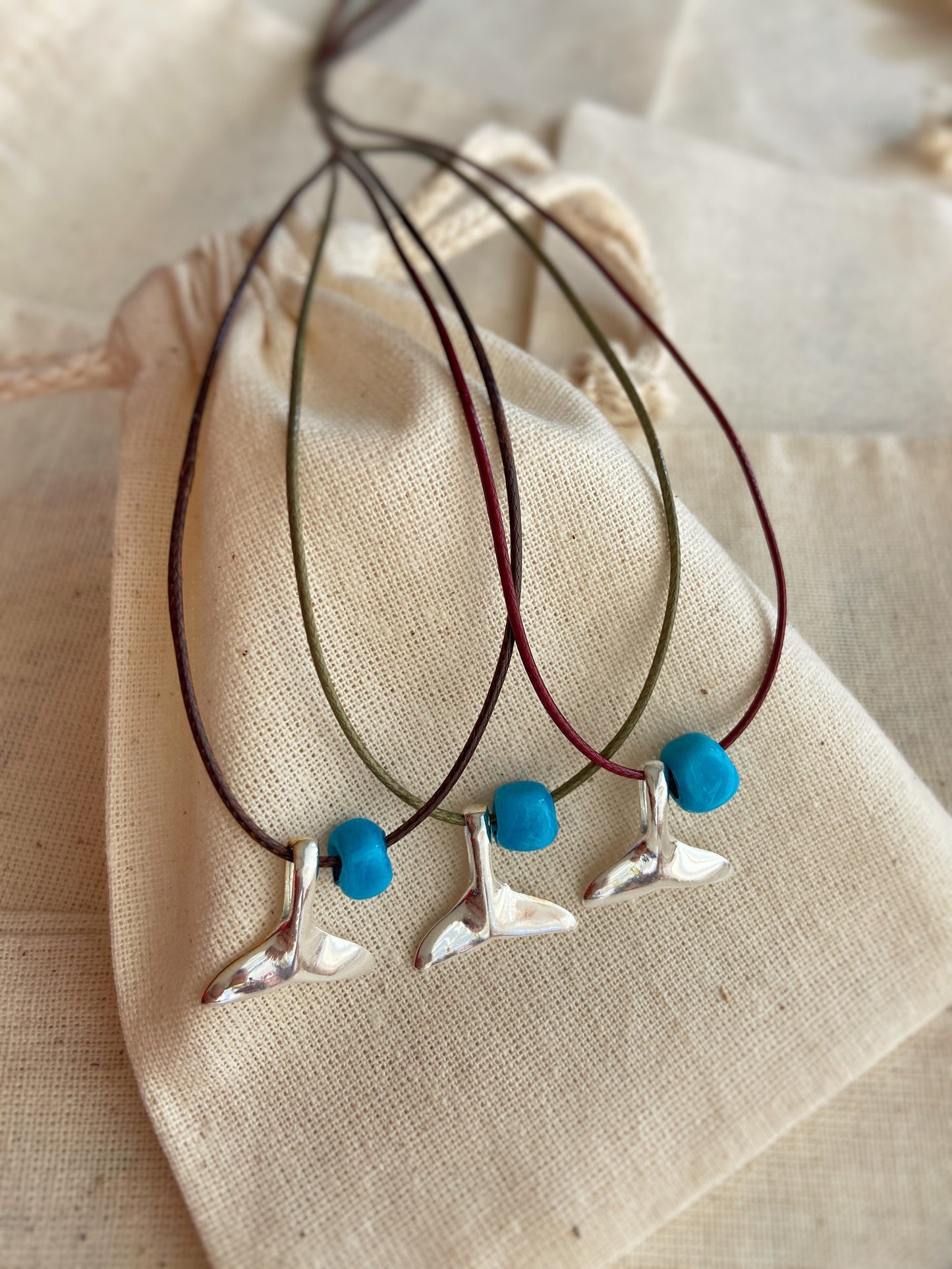 Whale Tail Cord Necklace