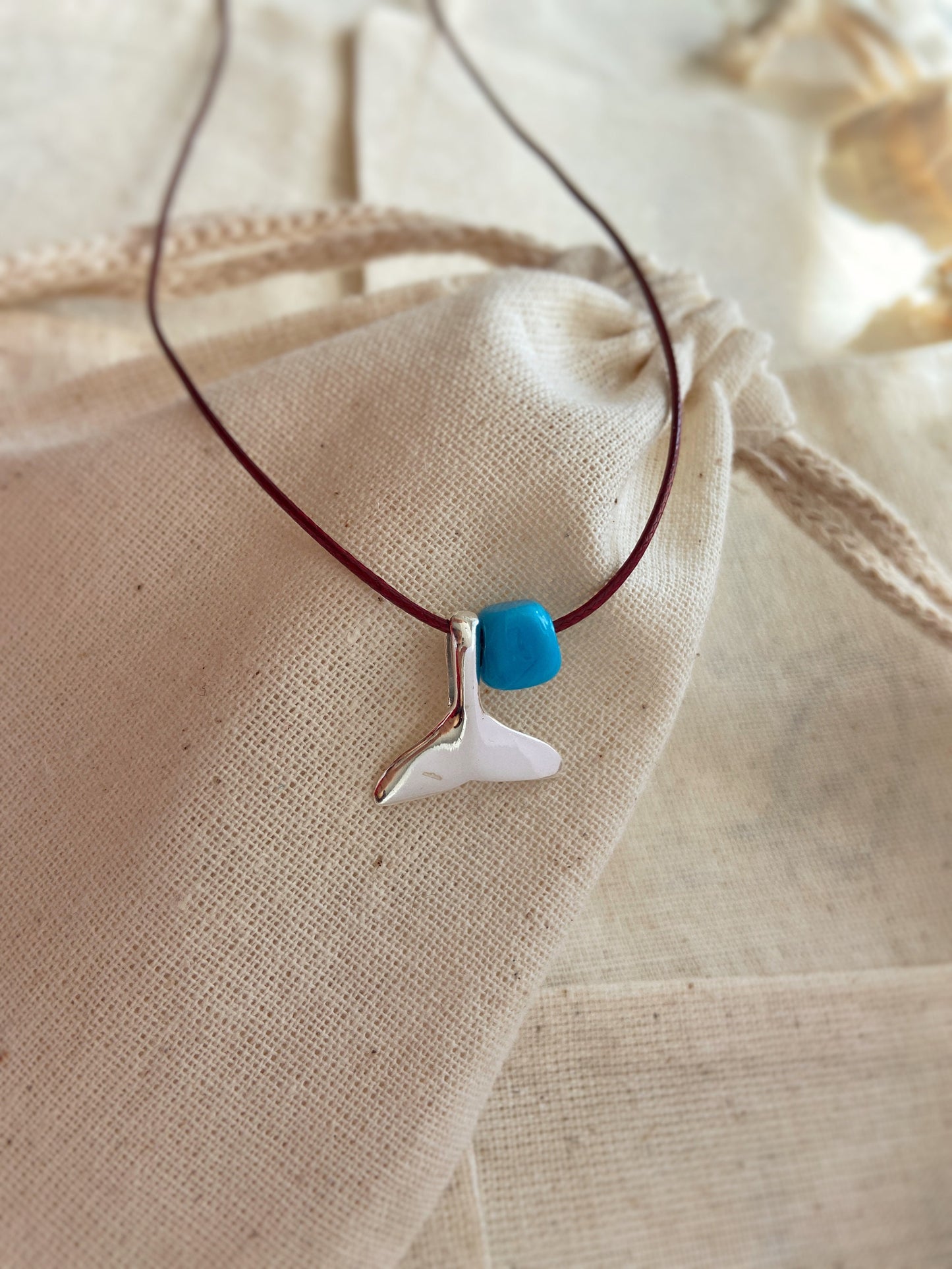 Whale Tail Cord Necklace