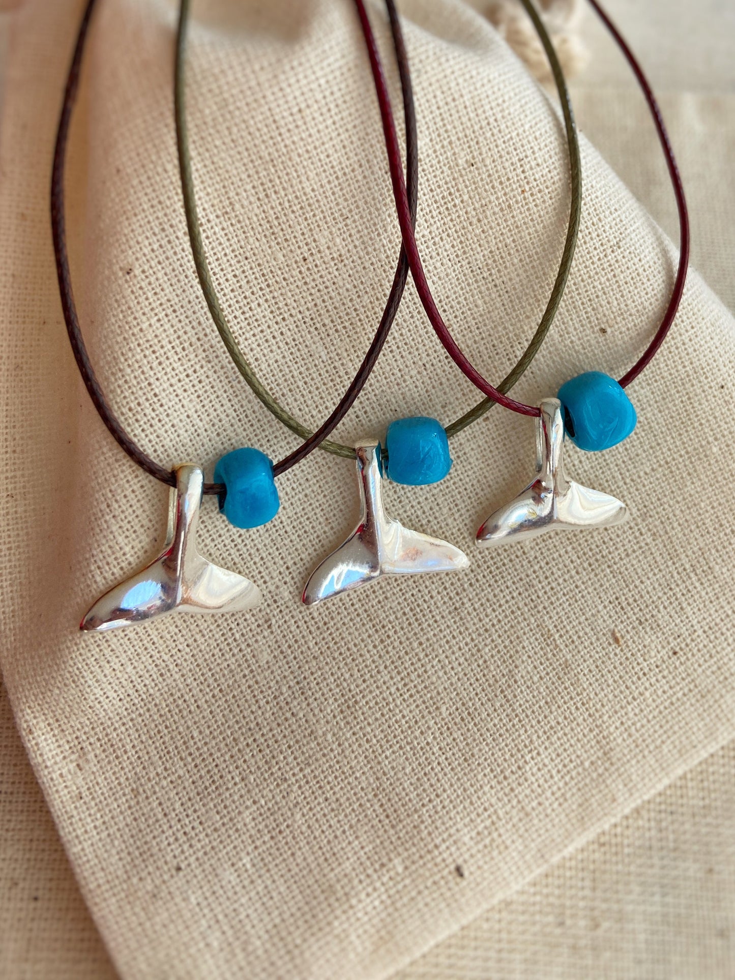 Whale Tail Cord Necklace