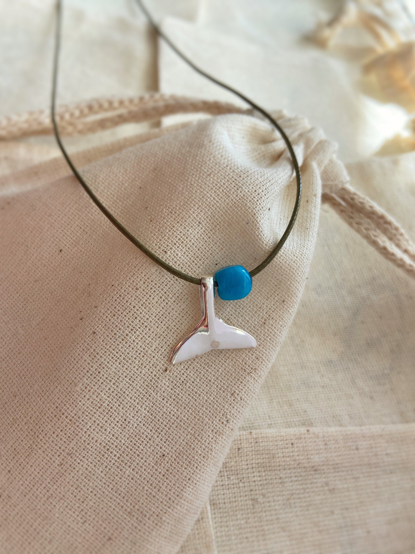 Whale Tail Cord Necklace