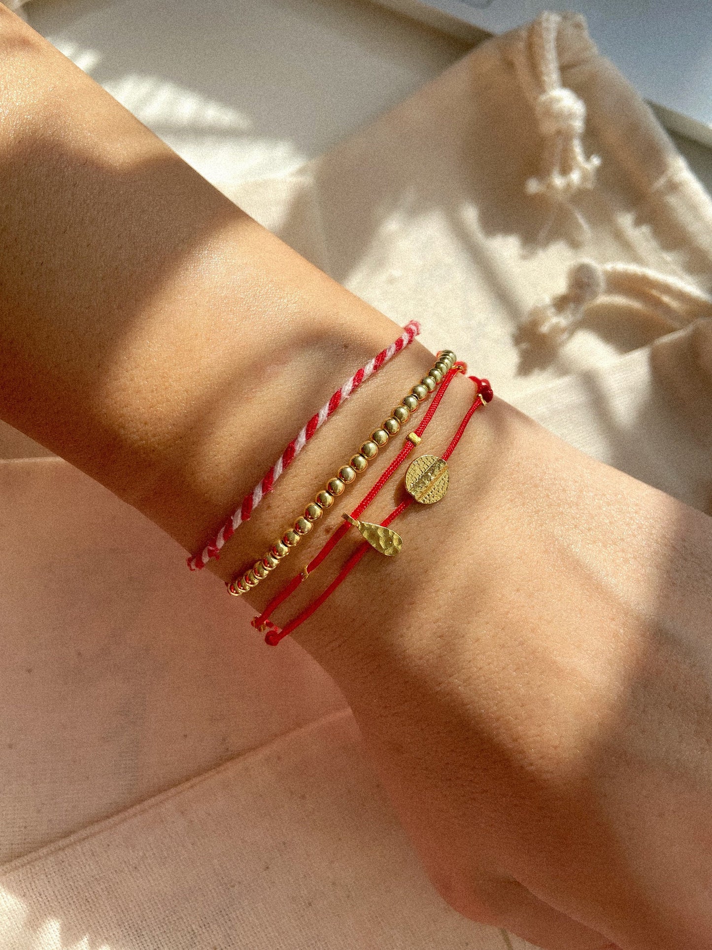 Ball Red String Bracelet