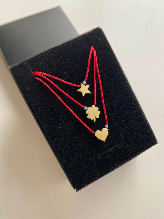 Red String Symbol Necklace