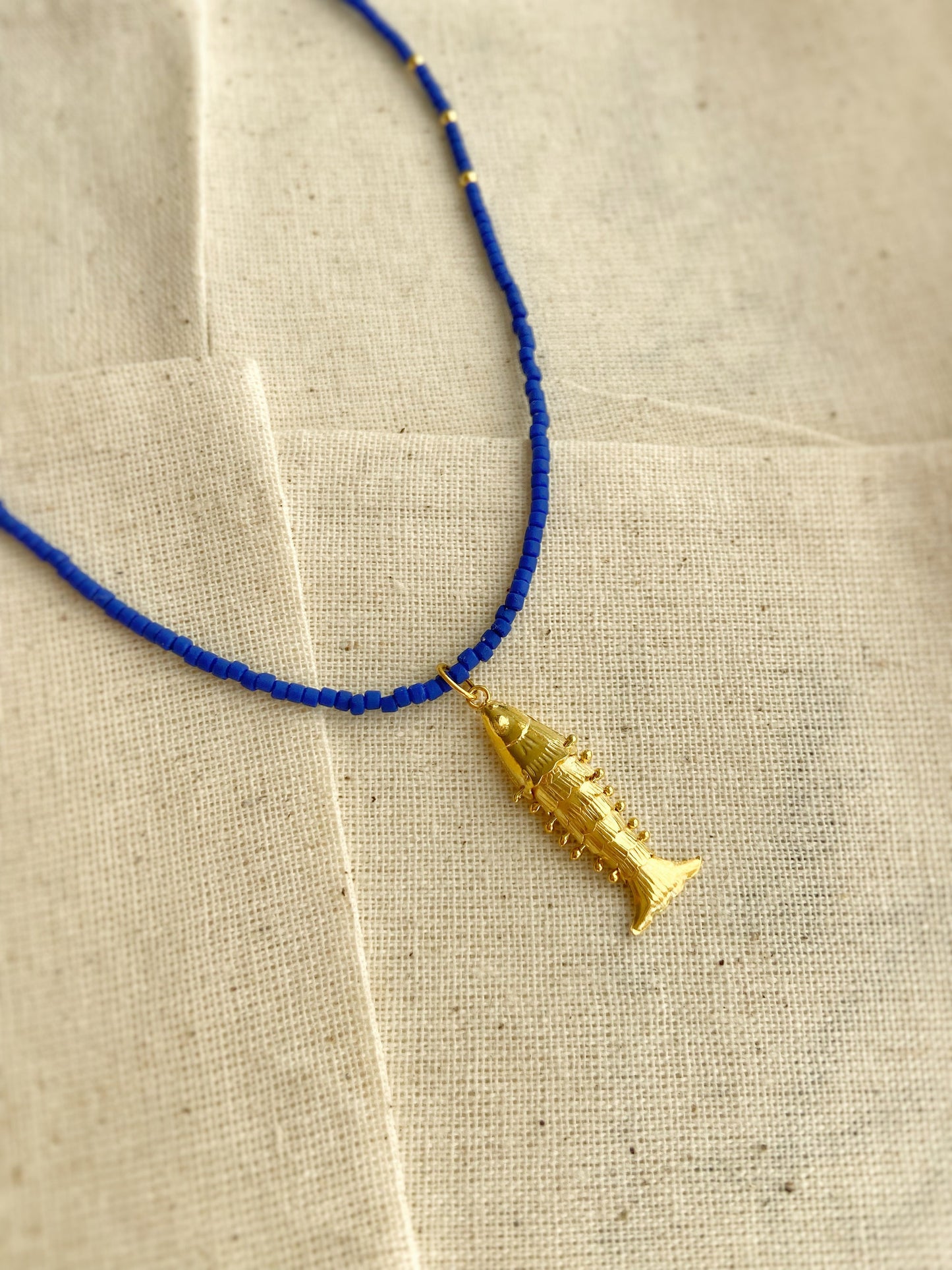 3D Movable Long Matte Bead Necklace
